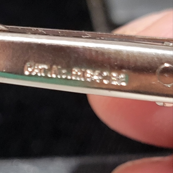 Labrodite tie clip stamped 1818. - Picture 8 of 10
